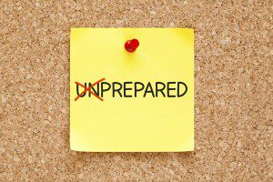 Unprepared Sticky Note